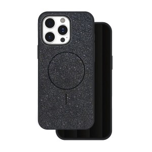 Nakładka Glitter Thin Mag do iPhone 15 Pro 6,1" czarna