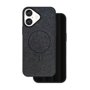 Nakładka Glitter Thin Mag do iPhone 16 6,1" czarna