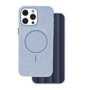 Nakładka Glitter Thin Mag do iPhone 16 Pro Max 6,9" niebieska
