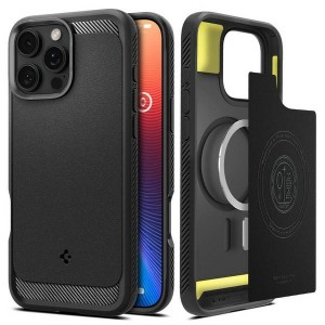 Spigen Rugged Armor iPhone 16 Pro 6.3" czarny/black matte