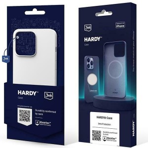 3MK Hardy Case iPhone 15 Pro Max 6.7"srebrno-biały/silver-white MagSafe