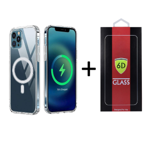 Zestaw Startowy 2w1: Etui MagSafe + Szkło do iPhone 15