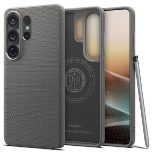 Spigen nakładka Liquid Air Mag Magsafe do Samsung Galaxy S26 Ultra marmurowa szara