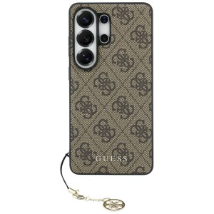 Guess nakładka 4G Classic Logo Charm MagSafe do Samsung Galaxy S26 Ultra brązowa