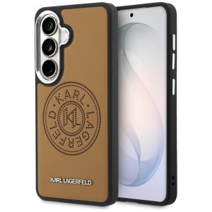 Karl Lagerfeld nakładka Perforated KL MagSafe do Samsung Galaxy S26 Plus brązowa