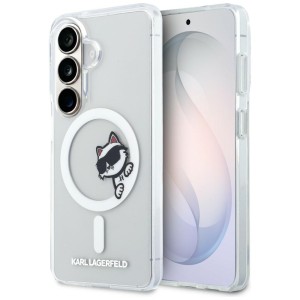 Karl Lagerfeld nakładka IML Peekaboo Choupette MagSafe do Samsung Galaxy S26 przezroczysta