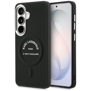 Karl Lagerfeld nakładka Embossed Ring RSG Logo MagSafe do Samsung Galaxy S26 czarna