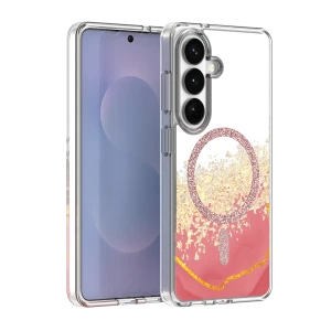 Nakładka Epoxy Mag do Samsung Galaxy S24 / S25 różowa