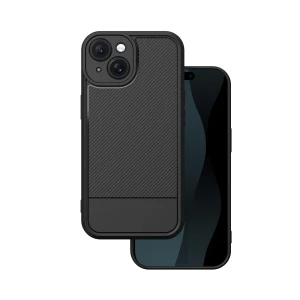 Nakładka Simple Carbon do iPhone 15 6,1" czarne