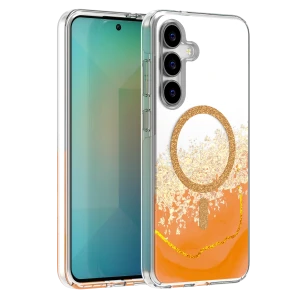 Nakładka Epoxy Mag do Samsung Galaxy S25 FE pomarańczowa