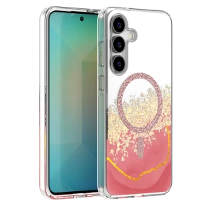 Nakładka Epoxy Mag do Samsung Galaxy S25 FE różowa