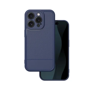 Nakładka Simple Carbon do iPhone 15 Pro 6,1" niebieska