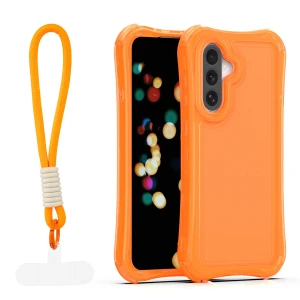 Nakładka SafePop ze smyczą do Samsung Galaxy A57 5G pomarańczowa