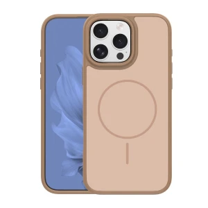 Nakładka Frame Thin Mag do iPhone 16 Pro 6,3" brązowa