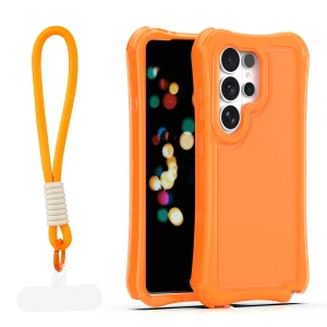Nakładka SafePop ze smyczą do Samsung Galaxy S26 Ultra pomarańczowa