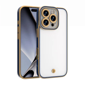 Nakładka Silky Gold do iPhone 16 6,1" niebieska