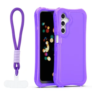 Nakładka SafePop ze smyczą do Samsung Galaxy A16 4G / A16 5G fioletowa