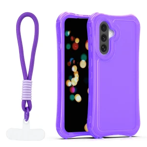 Nakładka SafePop ze smyczą do Samsung Galaxy A36 5G / A56 5G / A37 5G fioletowa