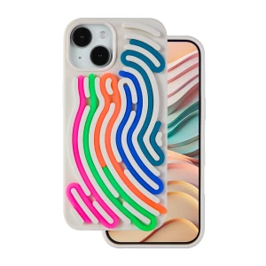 Nakładka DIY Snake do iPhone 15 6,1" beżowa