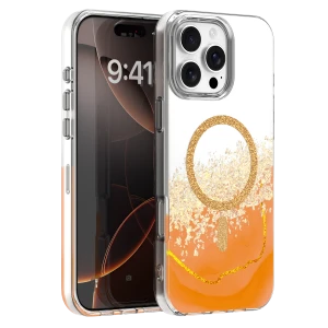 Nakładka Epoxy Mag do iPhone 16 Pro Max 6,9" pomarańczowa