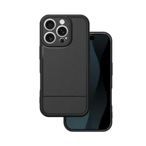 Nakładka Simple Carbon do iPhone 17 Pro 6,3" czarne