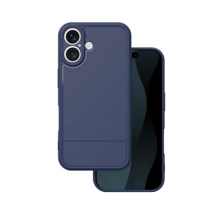 Nakładka Simple Carbon do iPhone 16 6,1" niebieska