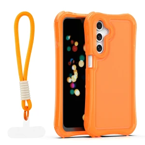Nakładka SafePop ze smyczą do Samsung Galaxy A16 4G / A16 5G pomarańczowa