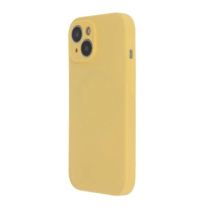Nakładka Soft Touch Mag do iPhone 15 Pro 6,1" pastelowy żółty