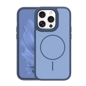 Nakładka Frame Thin Mag do iPhone 15 Pro 6,1" ciemnoniebieska