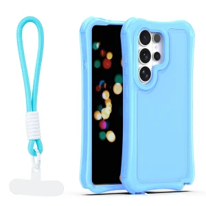 Nakładka SafePop ze smyczą do Samsung Galaxy S26 Ultra niebieska