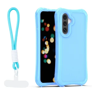 Nakładka SafePop ze smyczą do Samsung Galaxy A36 5G / A56 5G / A37 5G niebieska