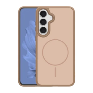 Nakładka Frame Thin Mag do Samsung Galaxy S25 FE brązowa