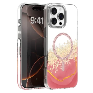 Nakładka Epoxy Mag do iPhone 16 Pro Max 6,9" różowa