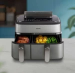 Frytkownica beztłuszczowa Airfryer Philips 9L 2750W NA555/00 dwa kosze_3.jpg