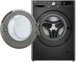 LG F4DR711S2BA pralko-suszarka Wolnostojący Od przodu Czarny_5.jpg