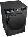 LG F4DR711S2BA pralko-suszarka Wolnostojący Od przodu Czarny_11.jpg