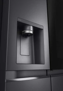 LG InstaView GSXV91MCAE chłodziarko-zamrażarka otwierana obustronnie Wolnostojący 635 l Czarny