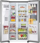 LG InstaView GSXV91PZAE chłodziarko-zamrażarka otwierana obustronnie Wolnostojący 635 l Czarny, Stal nierdzewna_6.jpg