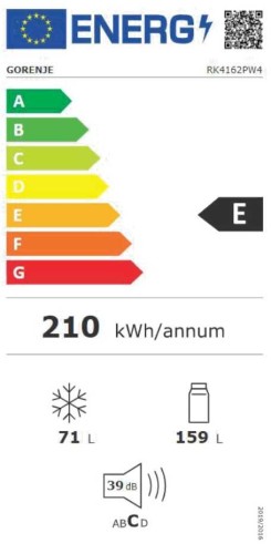 Gorenje RK4162PW4 Wolnostojący 230 l Biały_2.jpg