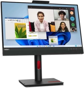 Lenovo ThinkCentre Tiny-In-One 24 Gen 5 monitor komputerowy 60,5 cm (23.8") 1920 x 1080 px Full HD LED Ekran dotykowy Czarny