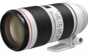 Canon 3044C005 obiektyw do aparatu Bezlusterkowiec/Lustrzanka jednoobiektywowa Teleobiektyw zmiennoogniskowy Czarny, Biały