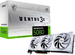 MSI VENTUS GEFORCE RTX 5080 16G 3X OC WHITE karta graficzna NVIDIA 16 GB GDDR7