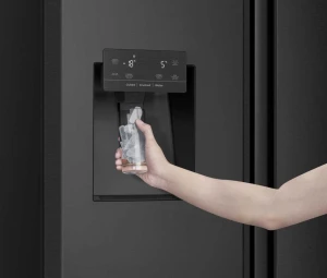 Hisense RF793N4SAFE chłodziarko-zamrażarka otwierana obustronnie Wolnostojący 612 l Czarny