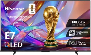 Hisense 43E7S 109,2 cm (43") 4K Ultra HD Smart TV Wi-Fi Czarny 300 cd/m²