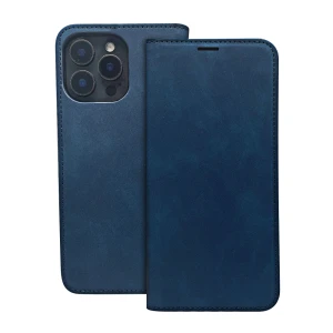 Etui Smart Suede do Samsung Galaxy A56 5G granatowe