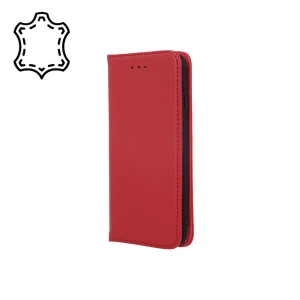 Etui skórzane Smart Pro do iPhone 17 6,3" bordowe