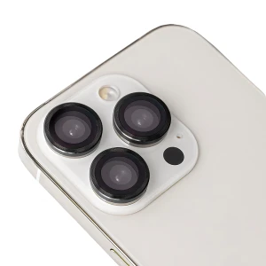 Zestaw szkieł na aparat do Samsung Galaxy S26 czarna ramka