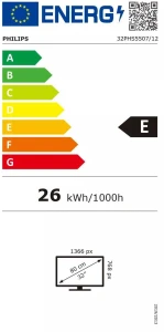 Telewizor LED Philips 32PHS5507/12 32" HD Ready czarny