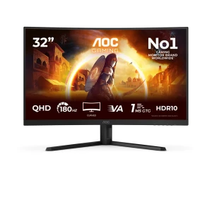 Zakrzywiony monitor AOC CQ32G4VE 31,5'' 2K Fast VA 180 Hz 0,5 ms MPRT