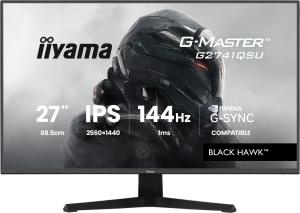 Monitor 27" iiyama G-Master G2741QSU-B1 WQHD IPS LED 144Hz 1ms HDMI DP VESA